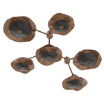 Cumulus Hub & Spoke Linear Ceiling / Wall Sconce - Burnished Bronze