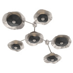 Cumulus Hub & Spoke Linear Ceiling / Wall Sconce - Beige Silver