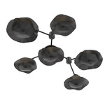 Cumulus Hub & Spoke Linear Ceiling / Wall Sconce - Matte Black