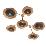 Cumulus Hub & Spoke Linear Ceiling / Wall Sconce - Novel Brass
