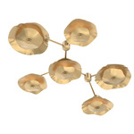 Cumulus Hub & Spoke Linear Ceiling / Wall Sconce - Gilded Brass