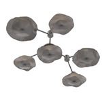 Cumulus Hub & Spoke Linear Ceiling / Wall Sconce - Graphite