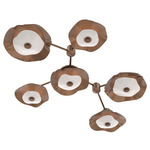 Cumulus Hub & Spoke Linear Ceiling / Wall Sconce - Burnished Bronze