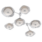 Cumulus Hub & Spoke Linear Ceiling / Wall Sconce - Classic Silver
