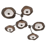 Cumulus Hub & Spoke Linear Ceiling / Wall Sconce - Flat Bronze
