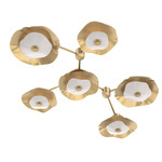 Cumulus Hub & Spoke Linear Ceiling / Wall Sconce - Gilded Brass