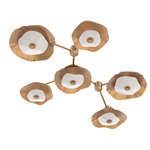 Cumulus Hub & Spoke Linear Ceiling / Wall Sconce - Novel Brass