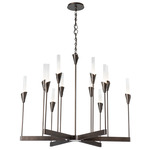 Lilium Chandelier - Dark Smoke / Frosted