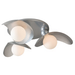 Yoki Semi Flush Ceiling Light - Sterling