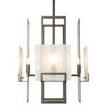 Geo Chandelier - Oil Rubbed Bronze / Frosted