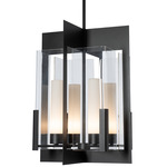 Summit Lantern Pendant - Black / Clear / Frosted