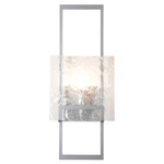 Geo Wall Sconce - Sterling / Clear