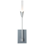 Lilium Wall Sconce - Sterling / Frosted