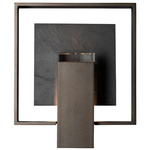Shadow Box Outdoor Dark Sky Slate Wall Sconce - Coastal Oil Rubbed Bronze / Clear