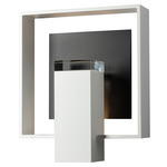 Shadow Box Outdoor Dark Sky Wall Sconce - Coastal White / Coastal Black