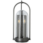Davis Outdoor Wall Sconce - Coastal Natural Iron / Seeded Clear
