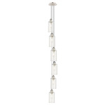 Crown Point 6LT Multi Light Pendant - Polished Nickel / Clear