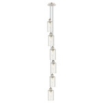 Crown Point 6LT Multi Light Pendant - Polished Nickel / Seedy