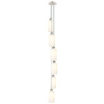 Crown Point 6LT Multi Light Pendant - Polished Nickel / White