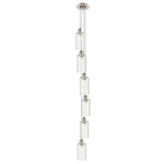 Crown Point 6LT Multi Light Pendant - Satin Nickel / Seedy