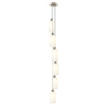 Crown Point 6LT Multi Light Pendant - Satin Nickel / White