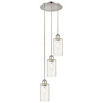 Crown Point Short Round Multi Light Pendant - Polished Nickel / Seedy