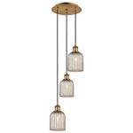 Bridal Veil 113B Multi Light Pendant - Brushed Brass / Mercury