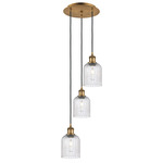 Bridal Veil 113B Multi Light Pendant - Brushed Brass / Seedy