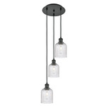 Bridal Veil 113B Multi Light Pendant - Matte Black / Seedy