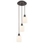 Bridal Veil 113B Multi Light Pendant - Oil Rubbed Bronze / Gloss White