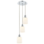 Bridal Veil 113B Multi Light Pendant - Polished Chrome / Gloss White