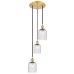 Bridal Veil 113B Multi Light Pendant - Satin Gold / Seedy