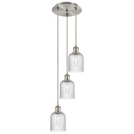 Bridal Veil 113B Multi Light Pendant - Brushed Satin Nickel / Seedy