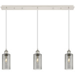 Crown Point Linear Pendant - Polished Nickel / Smoke