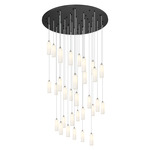 Crown Point 31LT Multi Light Pendant - Polished Nickel / White