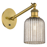 Bridal Veil 317 Adjustable Wall Sconce - Brushed Brass / Mercury