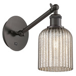 Bridal Veil 317 Adjustable Wall Sconce - Oil Rubbed Bronze / Mercury