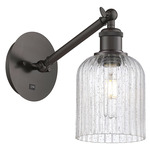 Bridal Veil 317 Adjustable Wall Sconce - Oil Rubbed Bronze / Seedy