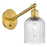 Bridal Veil 317 Adjustable Wall Sconce - Satin Gold / Seedy