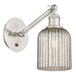 Bridal Veil 317 Adjustable Wall Sconce - Brushed Satin Nickel / Mercury