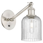 Bridal Veil 317 Adjustable Wall Sconce - Brushed Satin Nickel / Seedy