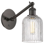 Bridal Veil 317 Adjustable Wall Sconce - Oil Rubbed Bronze / Clear