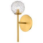 Barrington Wall Sconce - Brushed Brass / Clear