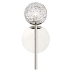 Barrington Wall Sconce - Polished Nickel / Clear