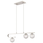Barrington Linear Pendant - Brushed Satin Nickel / Clear