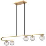 Barrington Island Light - Brushed Brass / Clear