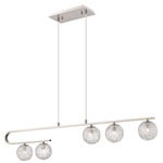 Barrington Linear Pendant - Brushed Satin Nickel / Clear