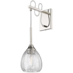 Berkshire Wall Sconce - Polished Nickel / Clear