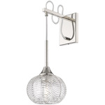 Berkshire Wall Sconce - Polished Nickel / Clear