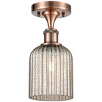Ballston Bridal Veil Semi Flush Ceiling Light - Antique Copper / Mercury